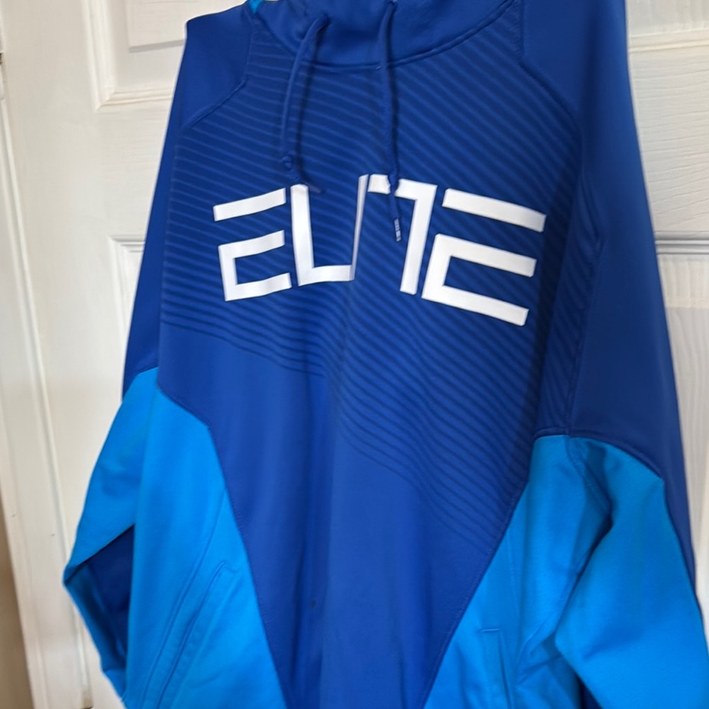 Nike Blue Zip Up Sweater Athletic Style